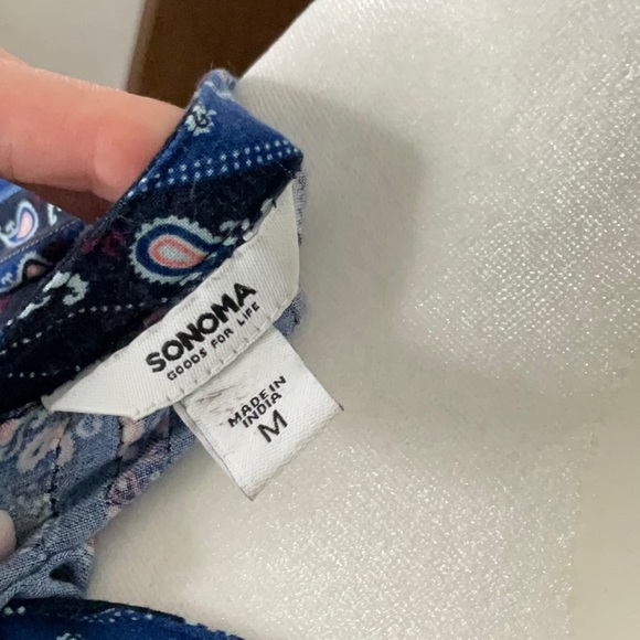 Sonoma Paisley Tank Blouse Size Medium - Picture 9 of 11